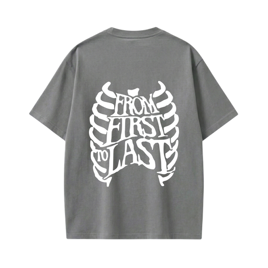 Off supply From First to last grey t-shirt