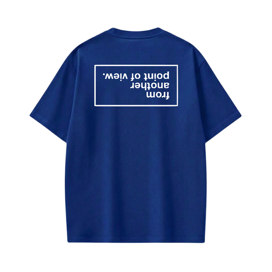 Off supply From another POV blue t-shirt