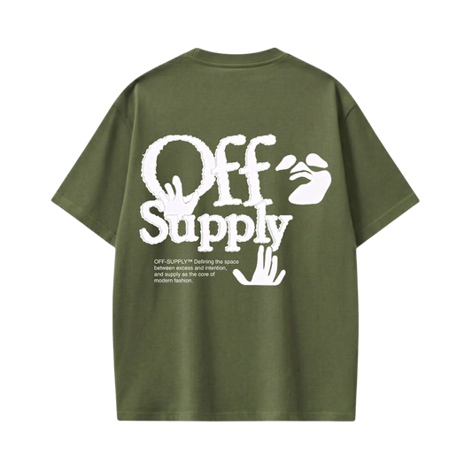 Off supply Modern Fashion olive green t-shirt