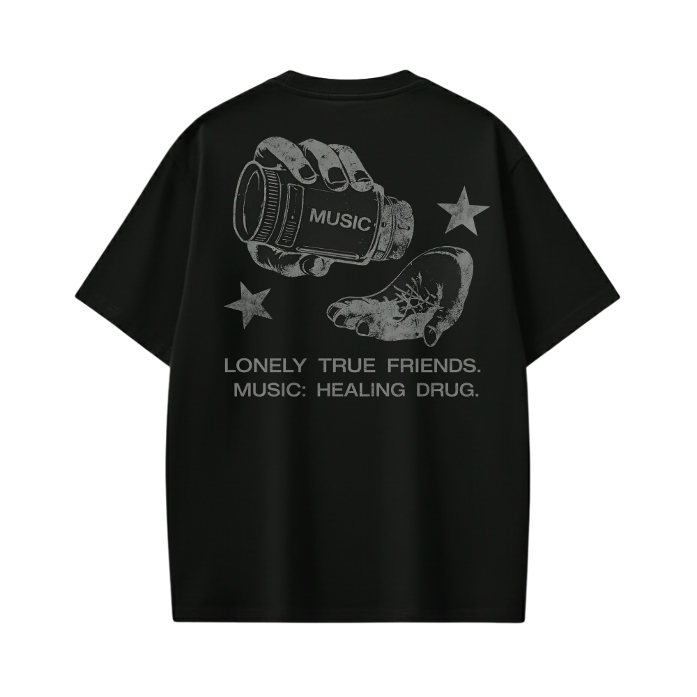 Off supply Music Drug Black T-shirt