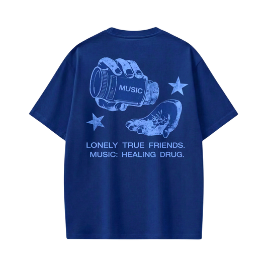 Off supply Music Drug Blue T-shirt