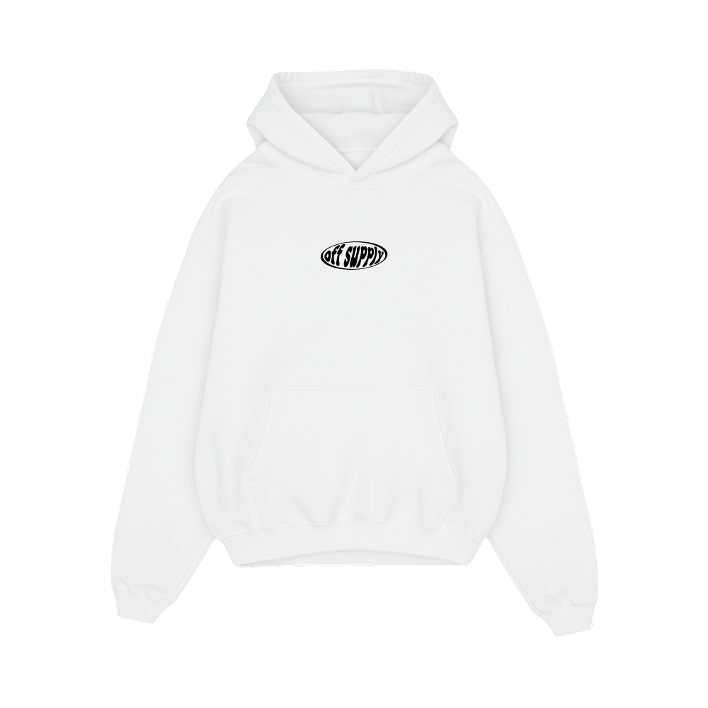Off supply Orange Dagger white Hoodie