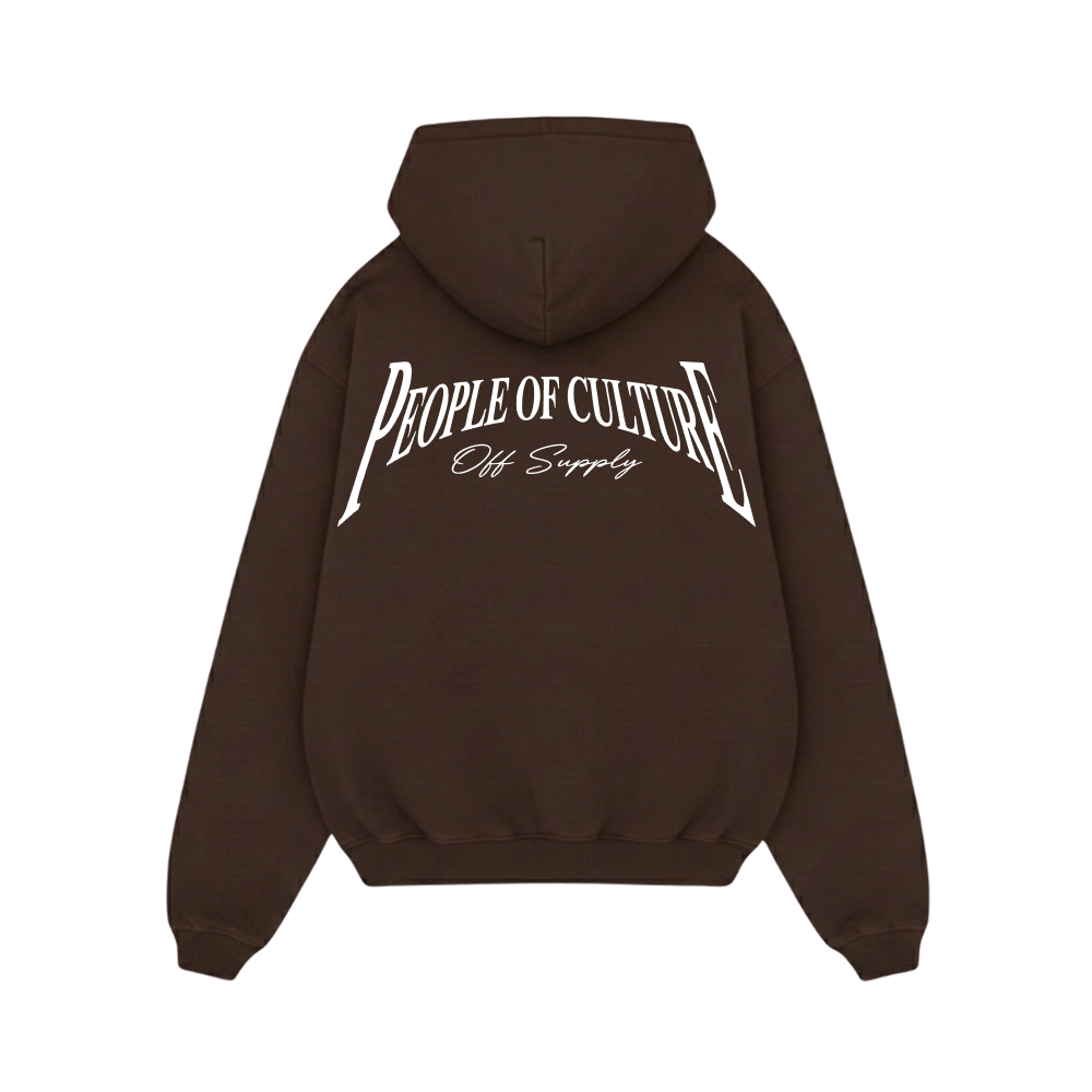Off supply People of Culture brown hoodie