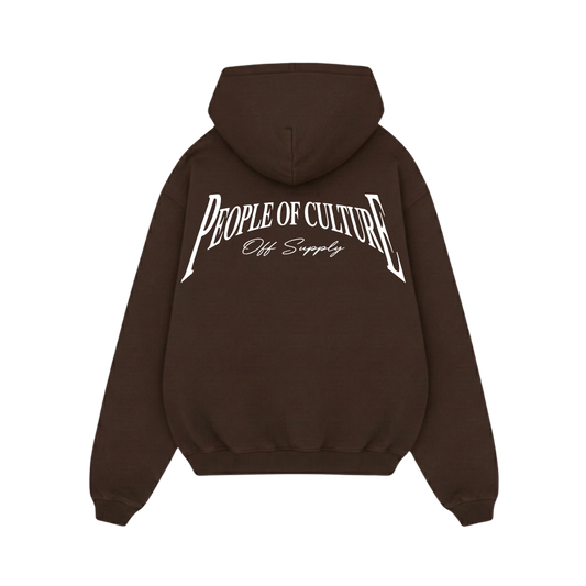 Off supply People of Culture brown hoodie