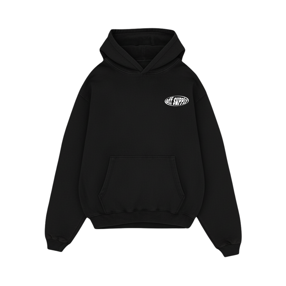 Off supply Pixel Warrior Black Hoodie