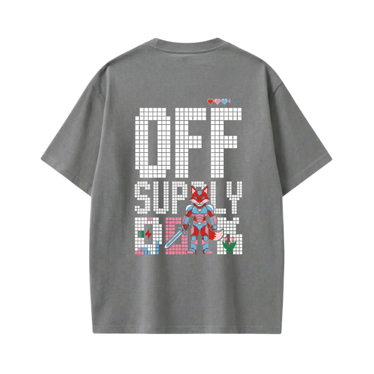 Off supply Pixel Warrior Grey T-shirt