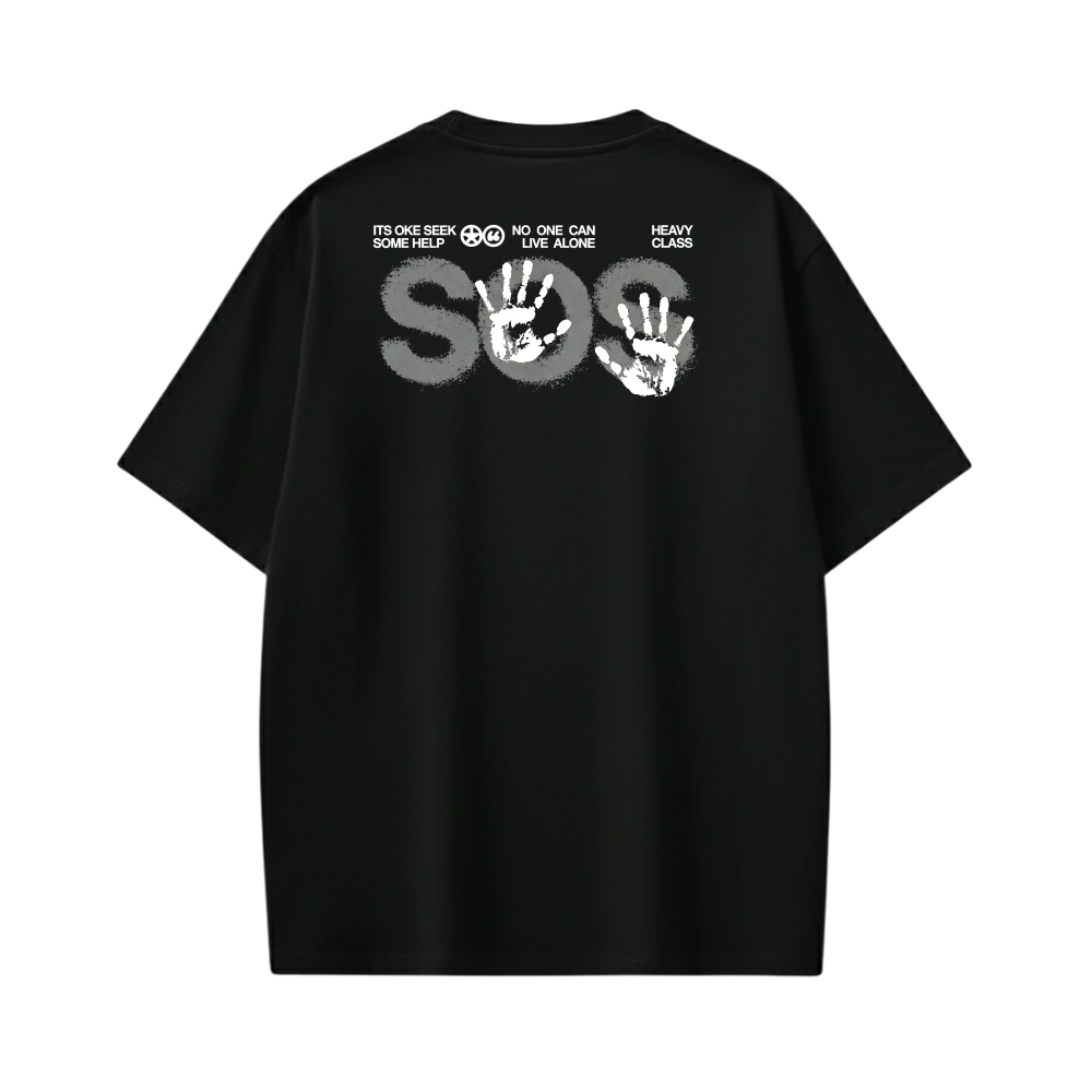 Off supply SOS Black T-shirt