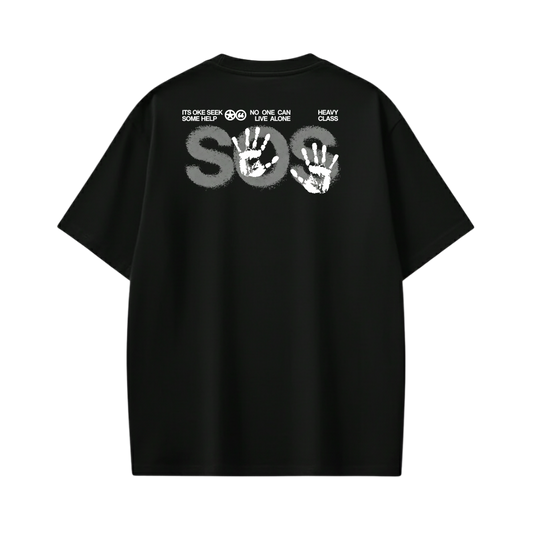 Off supply SOS Black T-shirt