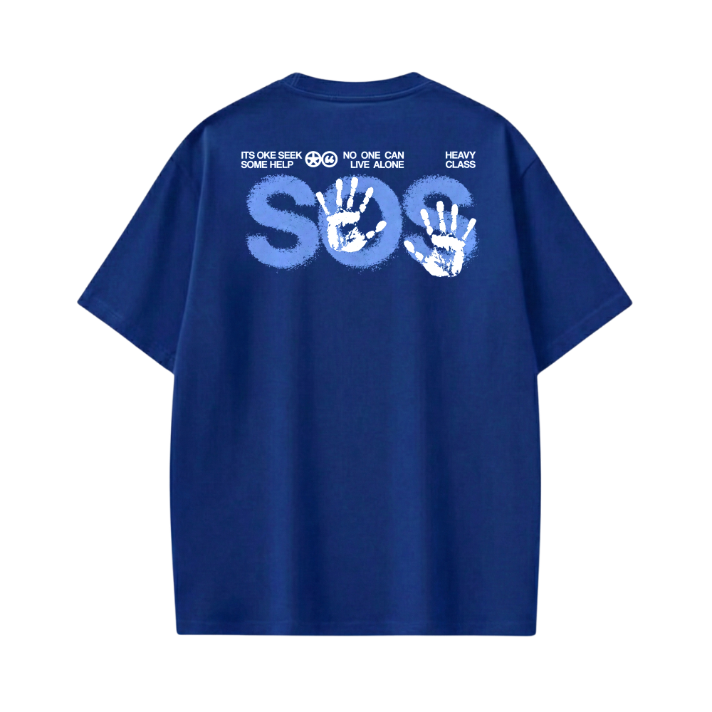 Off supply SOS Blue T-shirt