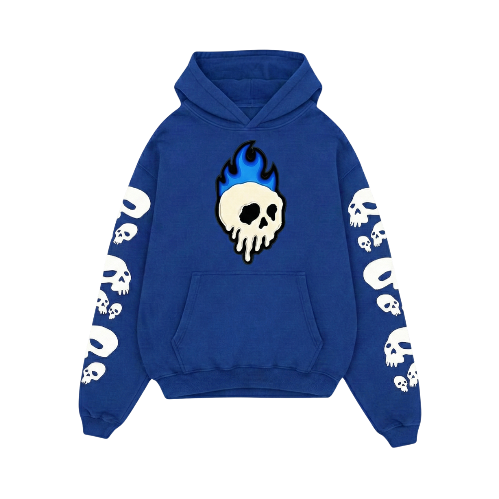 Off supply Skulls blue Hoodie