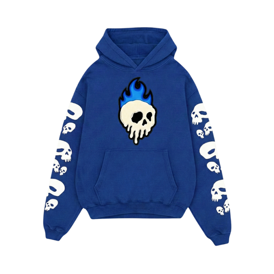 Off supply Skulls blue Hoodie