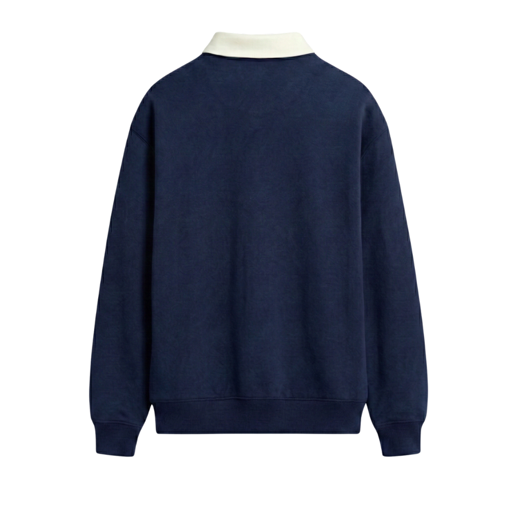 Off supply Tennis Club Navy Polo Sweatshirt
