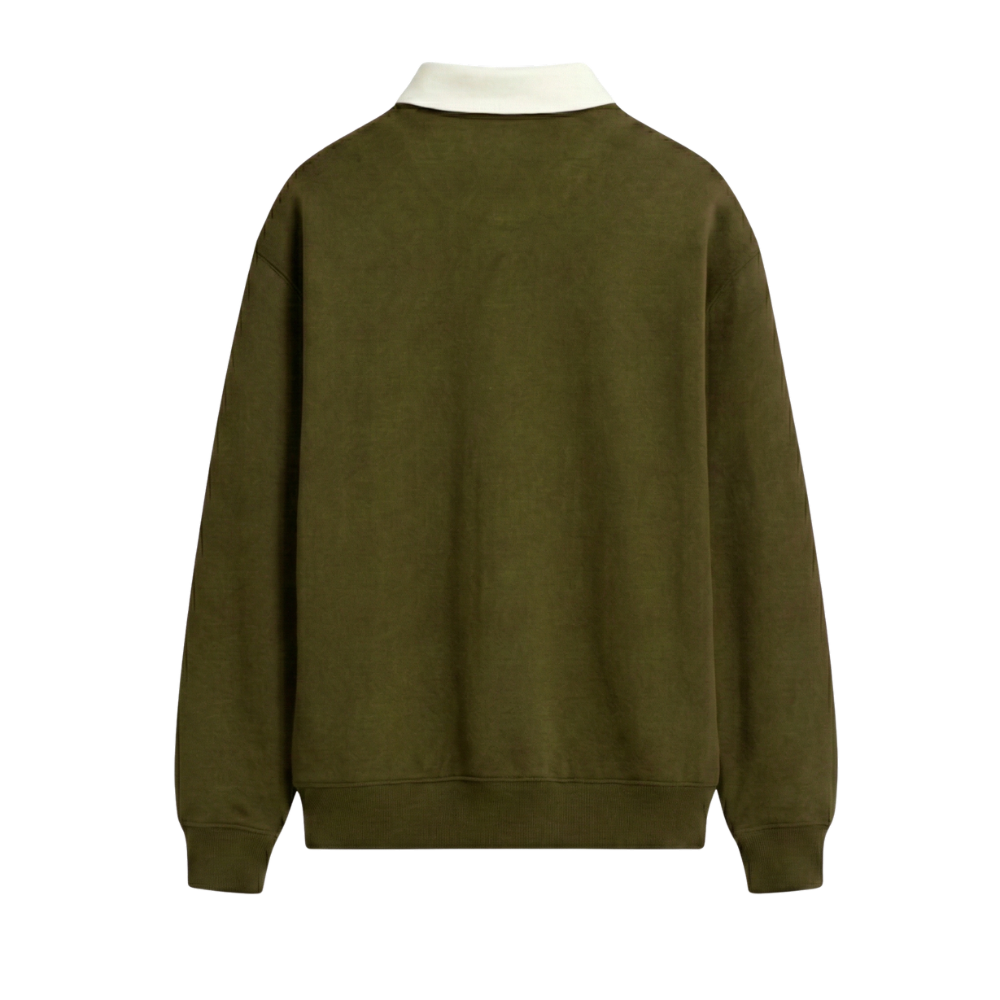 Off supply Tennis Club Olive Polo Sweatshirt