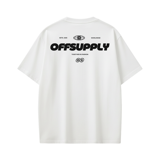 Off supply Together in Fashion white t-shirt
