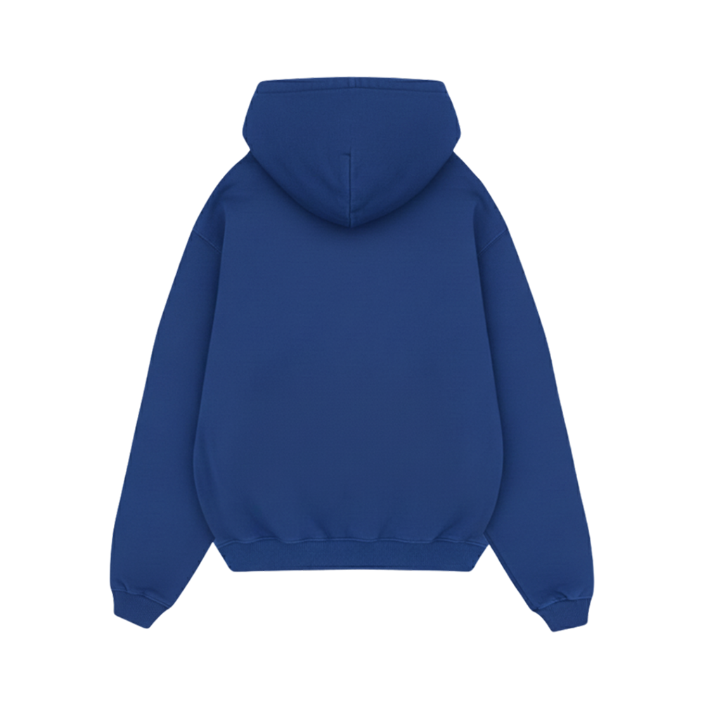 Off supply Varsity text Blue Hoodie