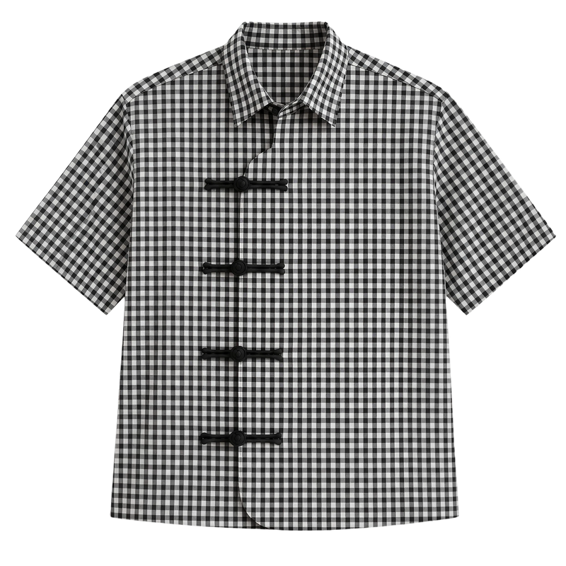 OFF SUPPLY HARMONY B/W CHECKS SHIRT