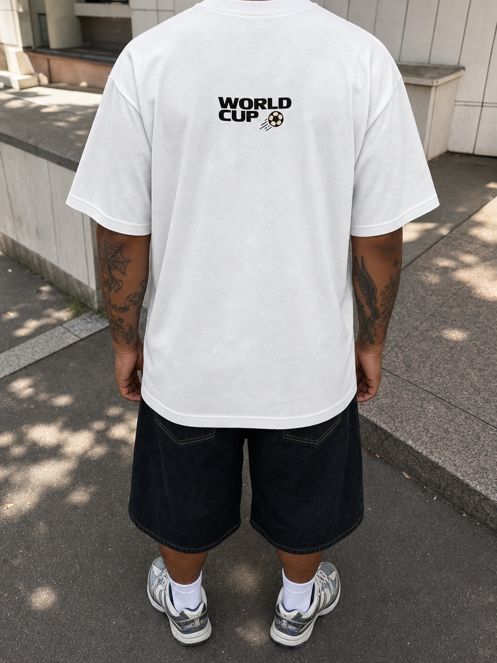 Off Supply World Cup 26 White T-Shirt – model back