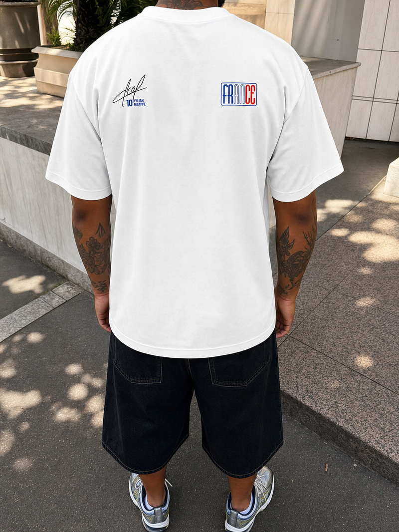 Off Supply Mbappé Velocity White T-Shirt – model back