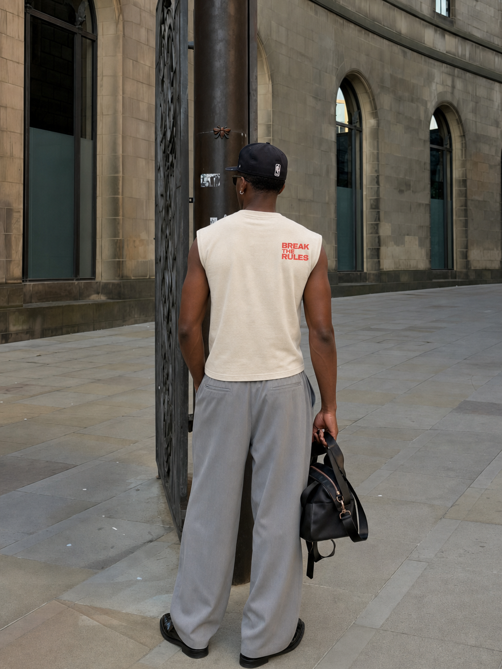 OFF SUPPLY BREAK THE RULE BEIGE TANK – model back