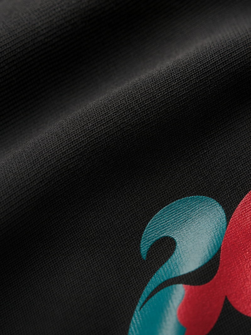Off Supply Portugal 26 Black T-Shirt – close-up detail
