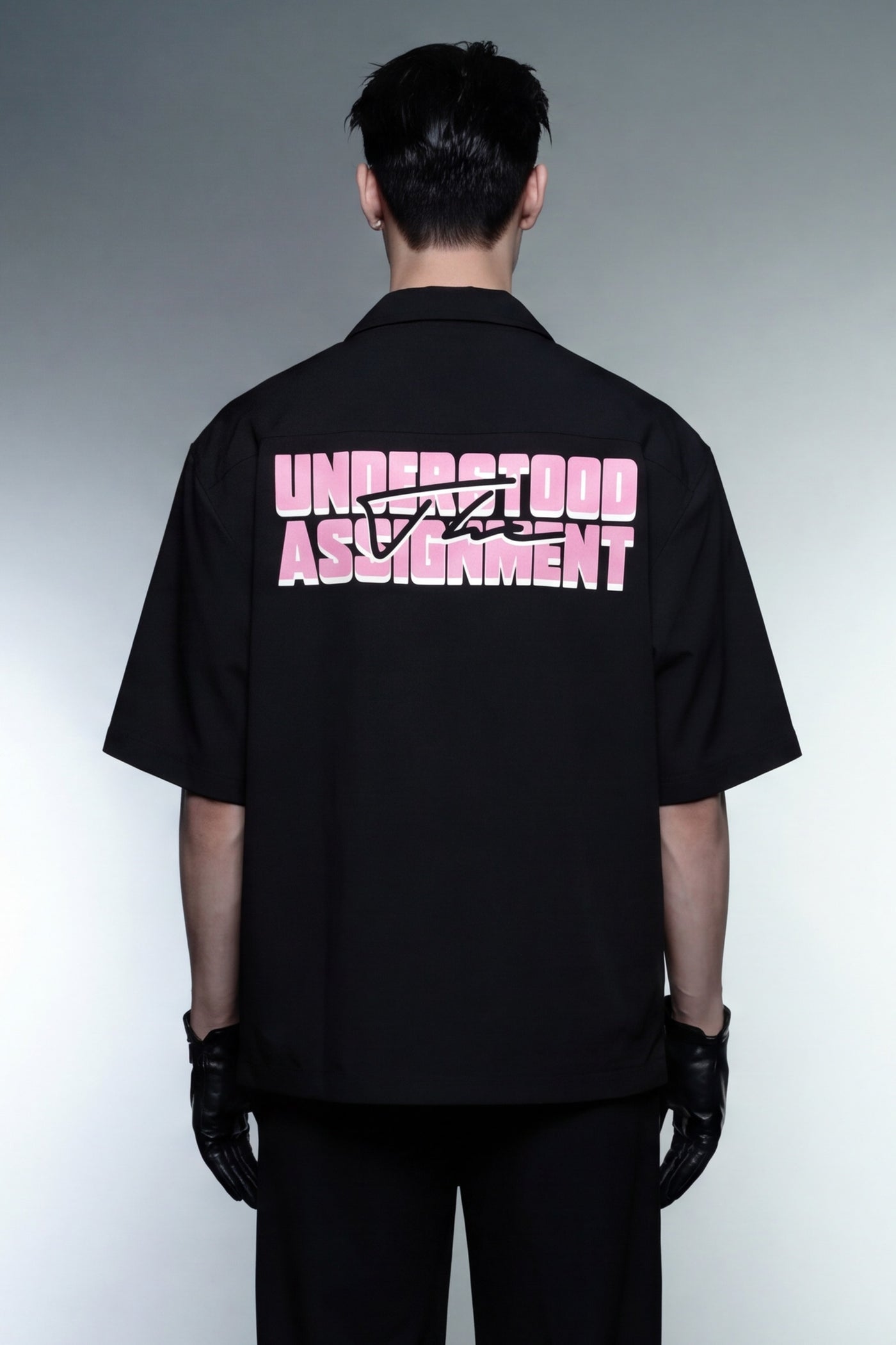 assignment-off-supply-black-bowling-shirt model back