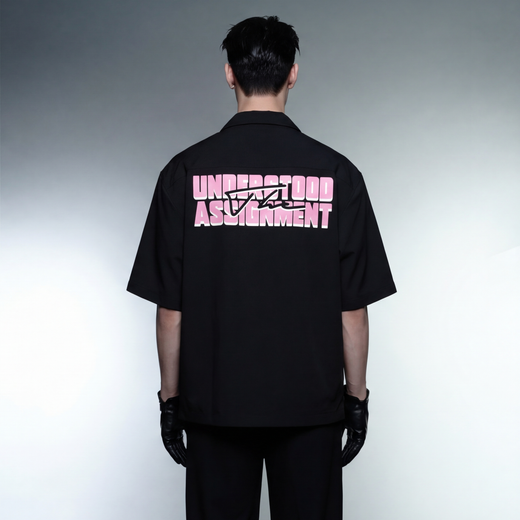 Assignment Off Supply Black Bowling Shirt