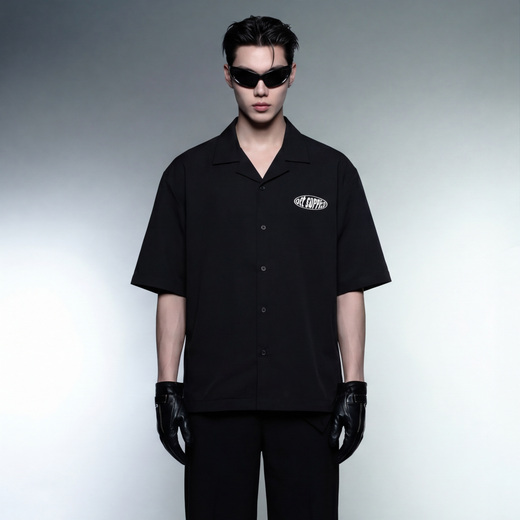 Assignment Off Supply Black Bowling Shirt