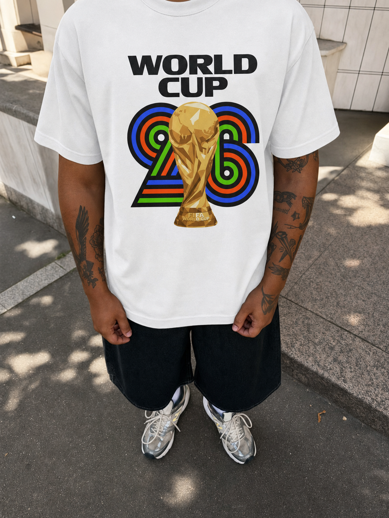 Off Supply FIFA 26 Legacy White T-Shirt – model front