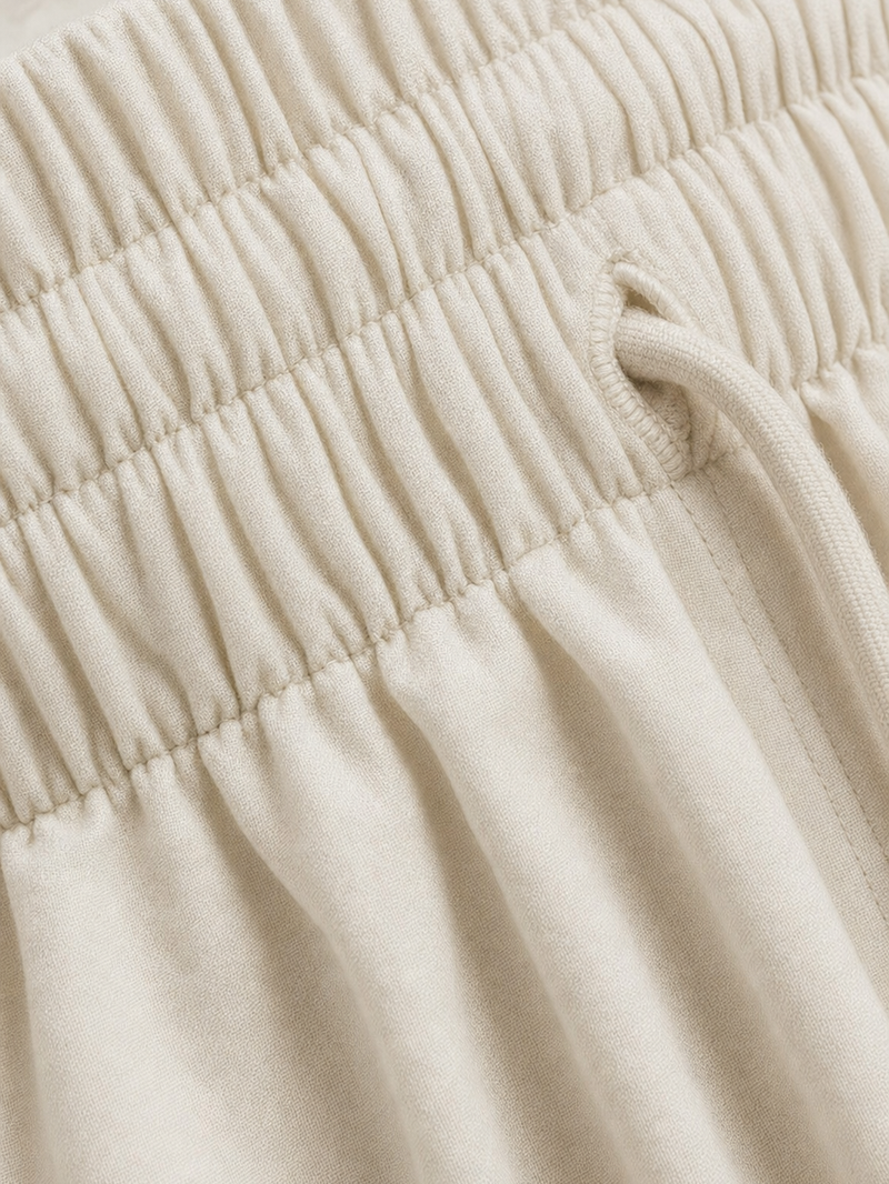 Off Supply Traverse Ivory Cargo Pants – close-up detail