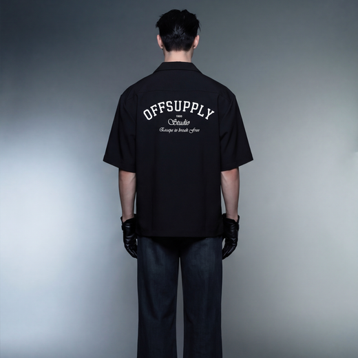 BLACK BOWLING SHIRT