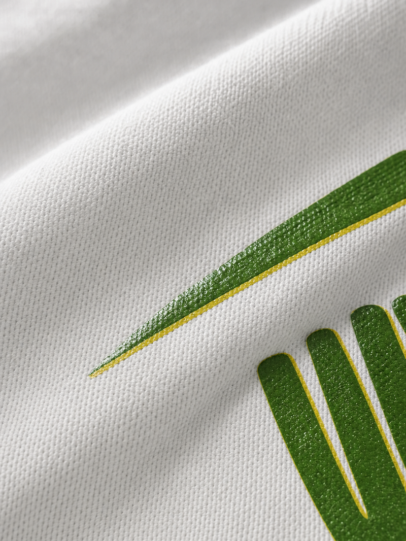 Off Supply Vini Strike White T-Shirt – close-up detail