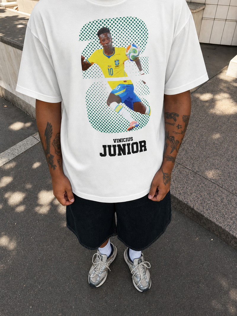 Off Supply Vini Aura White T-Shirt – model front