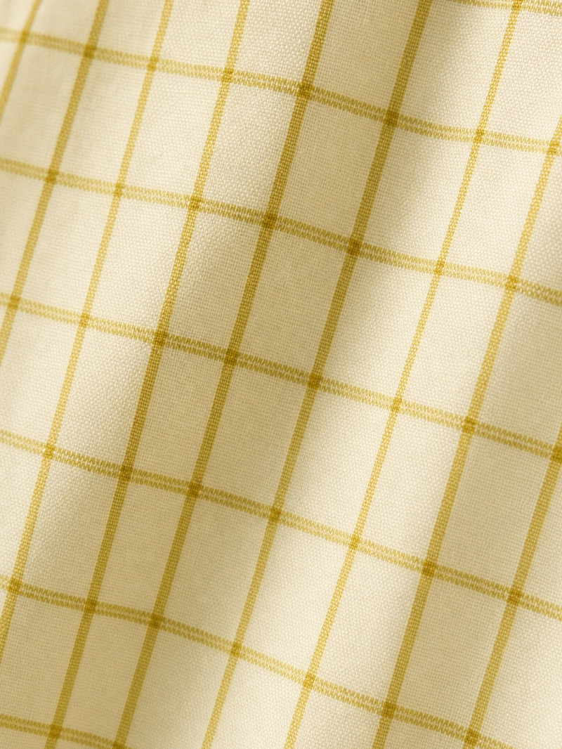 OFF SUPPLY EVERYDAY PALM SHIRT IN YELLOW – close-up detail