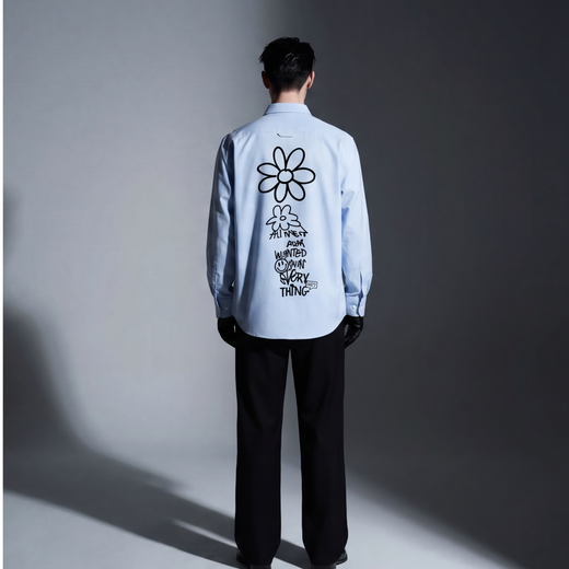 Everything Off Supply Ice Blue Shirt