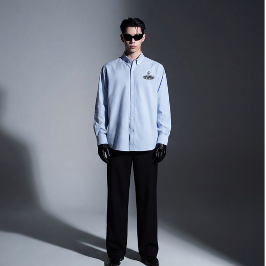 Everything Off Supply Ice Blue Shirt