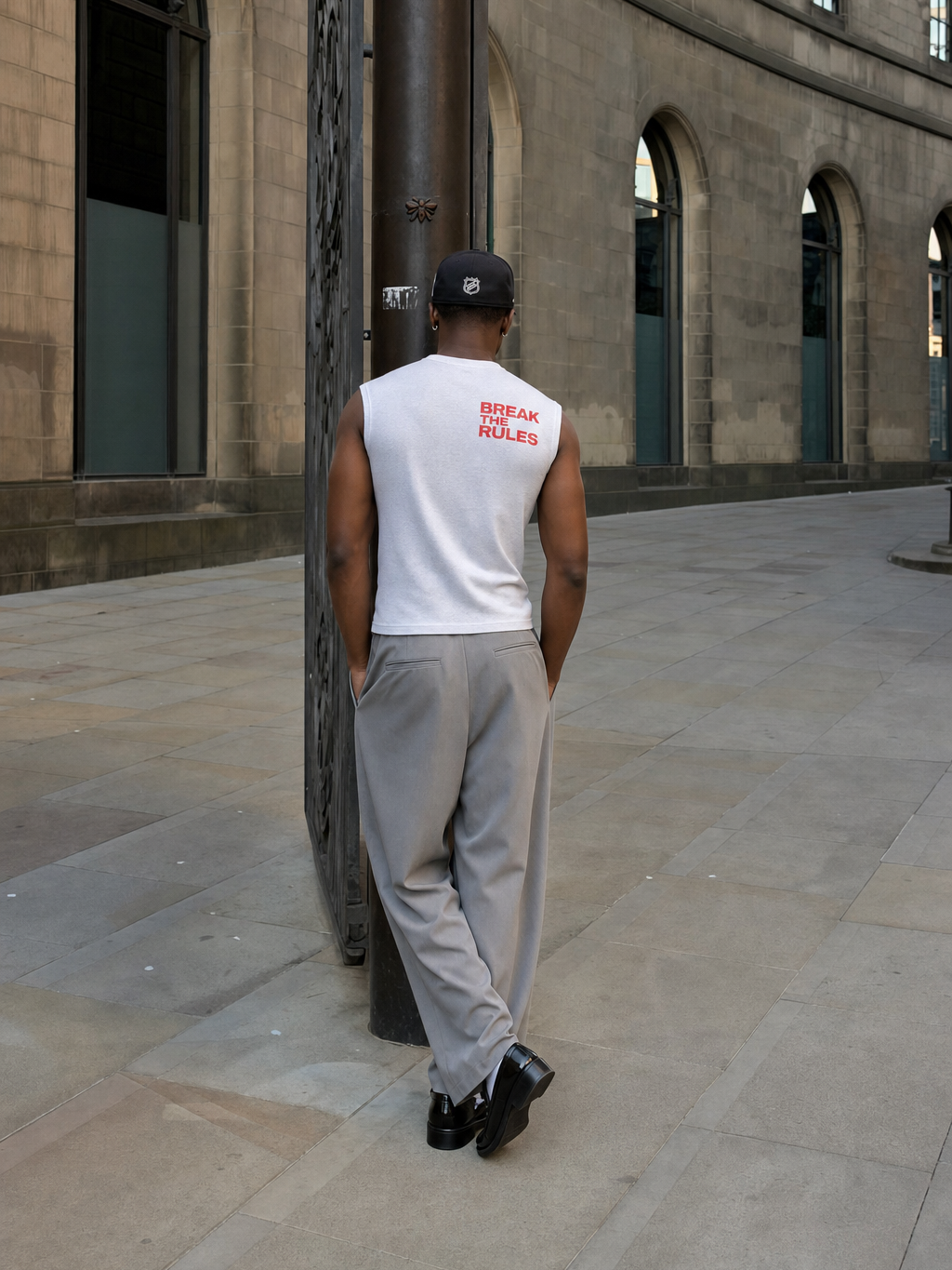 OFF SUPPLY BREAK THE RULE WHITE TANK – model back