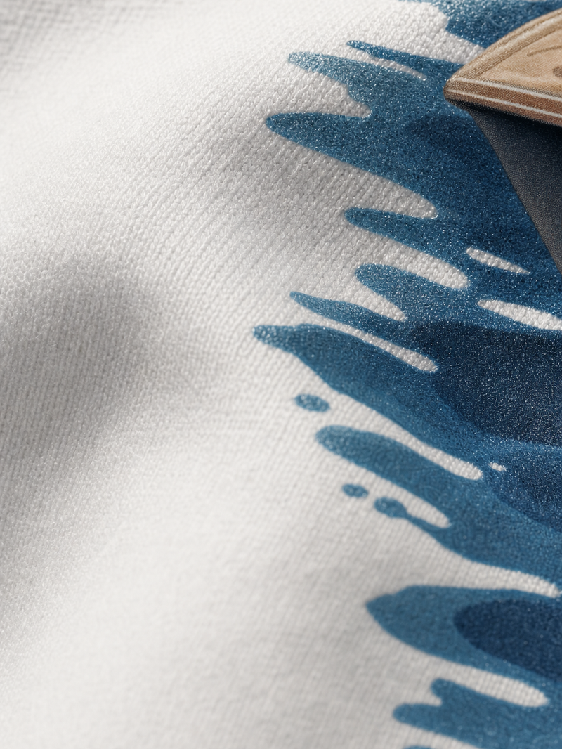 Off Supply Wanderes Yacht T-shirt White – close-up detail
