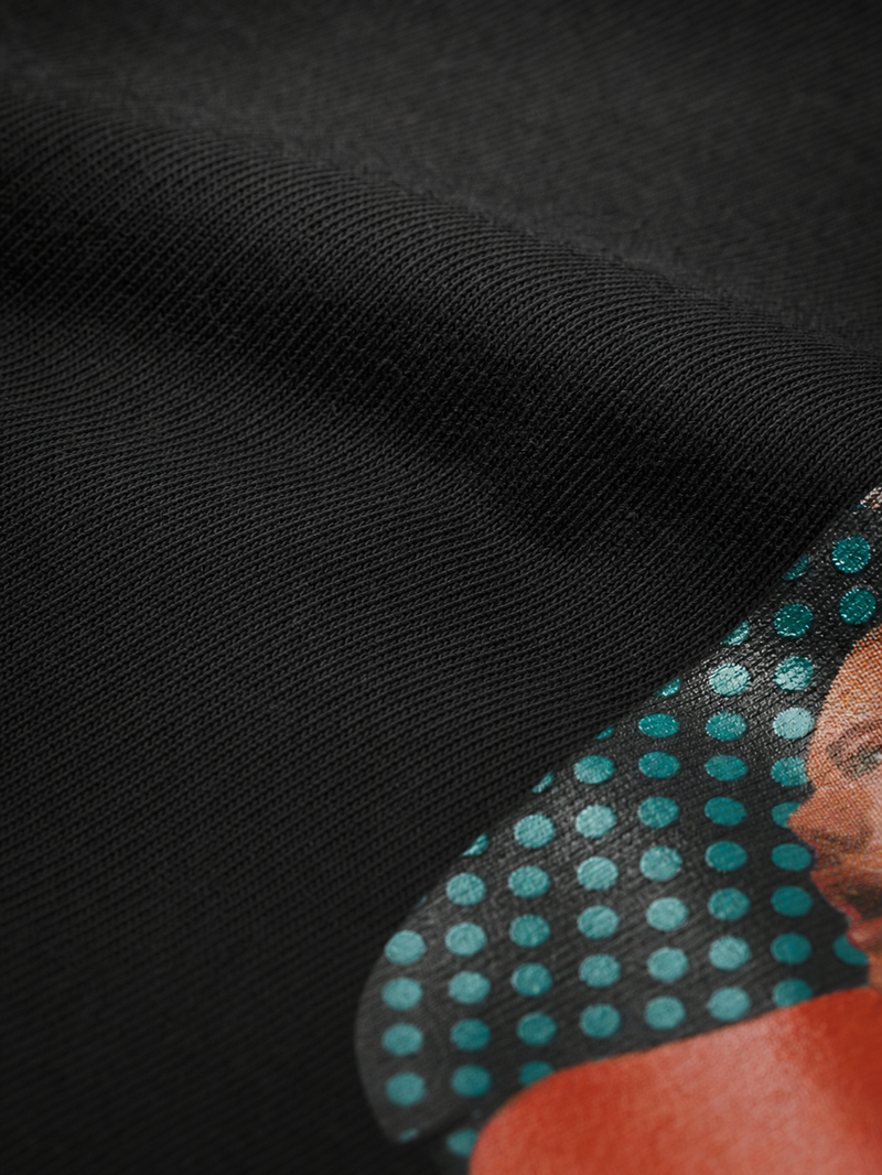Off Supply CR7 Legacy Black T-Shirt – close-up detail