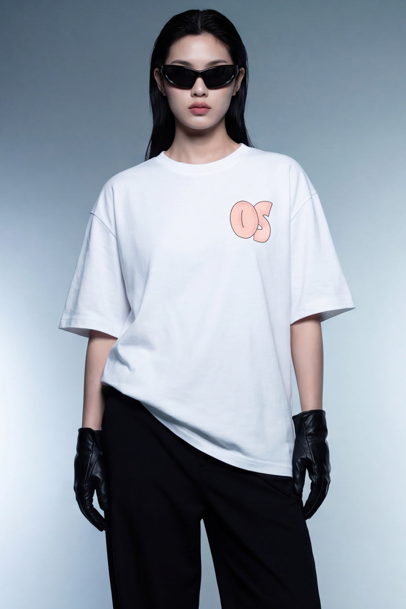 monkey-tshirt-white model front