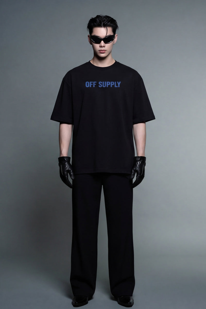o-basic-black-tshirt model front
