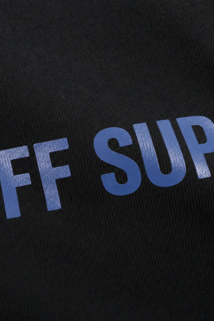 Close-up fabric detail - O-BASIC BLACK TSHIRT