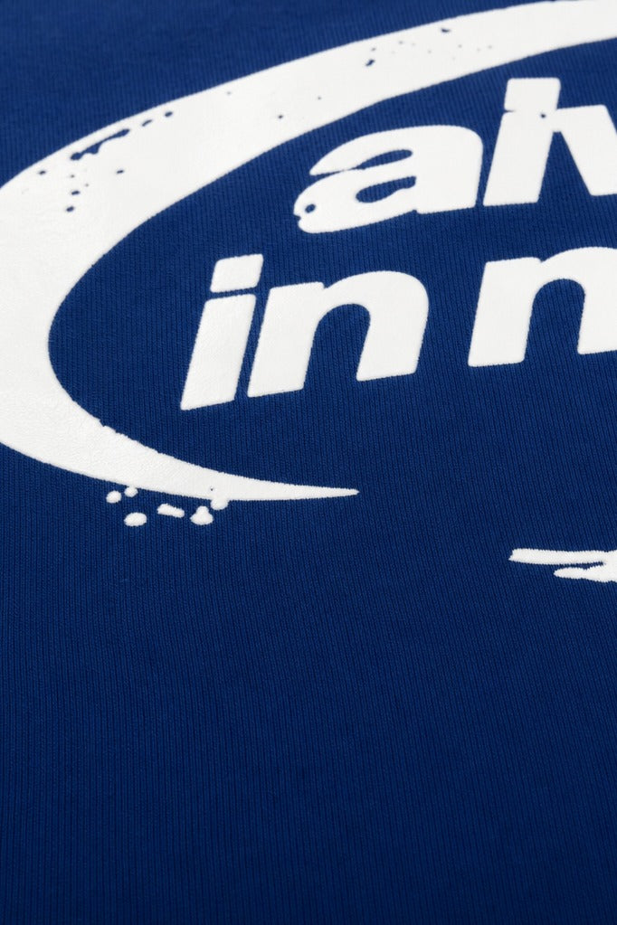 Close-up fabric detail - Off supply Always In Motion Blue T-shirt