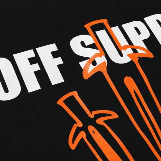 Off supply Orange Dagger black t-shirt