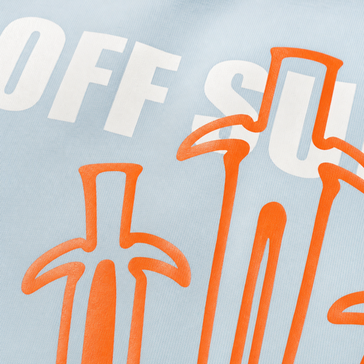 Off supply Orange Dagger light blue t-shirt