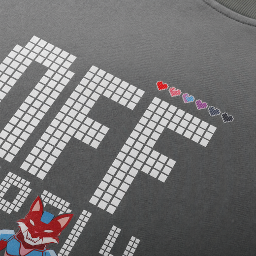 Off supply Pixel Warrior Grey T-shirt