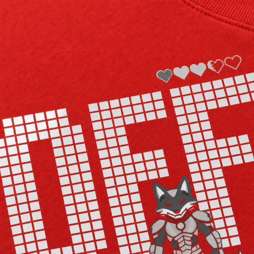 Off supply Pixel Warrior Red T-shirt