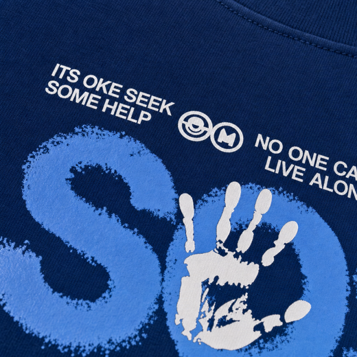 Off supply SOS Blue T-shirt