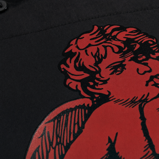 Off Supply Lost In Thoughts Black Bowling Shirt