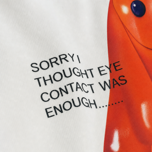 Off Supply Shy Bunny White Bowling Shirt