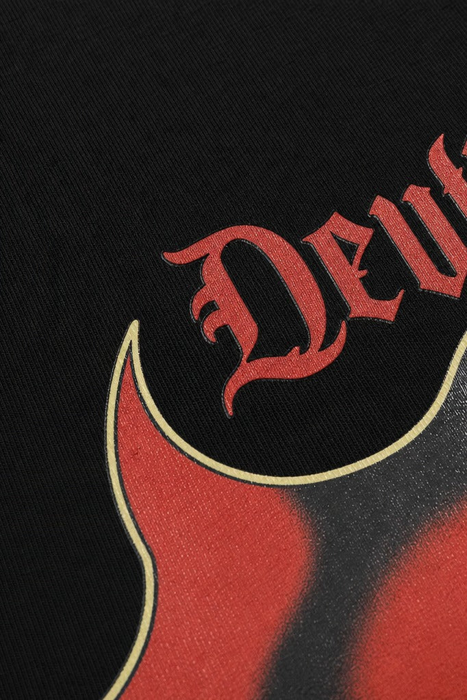 Close-up fabric detail - Off supply Devil Mode T- Shirt